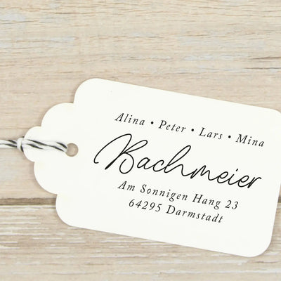 Personalisierter Adressstempel "Darmstadt"