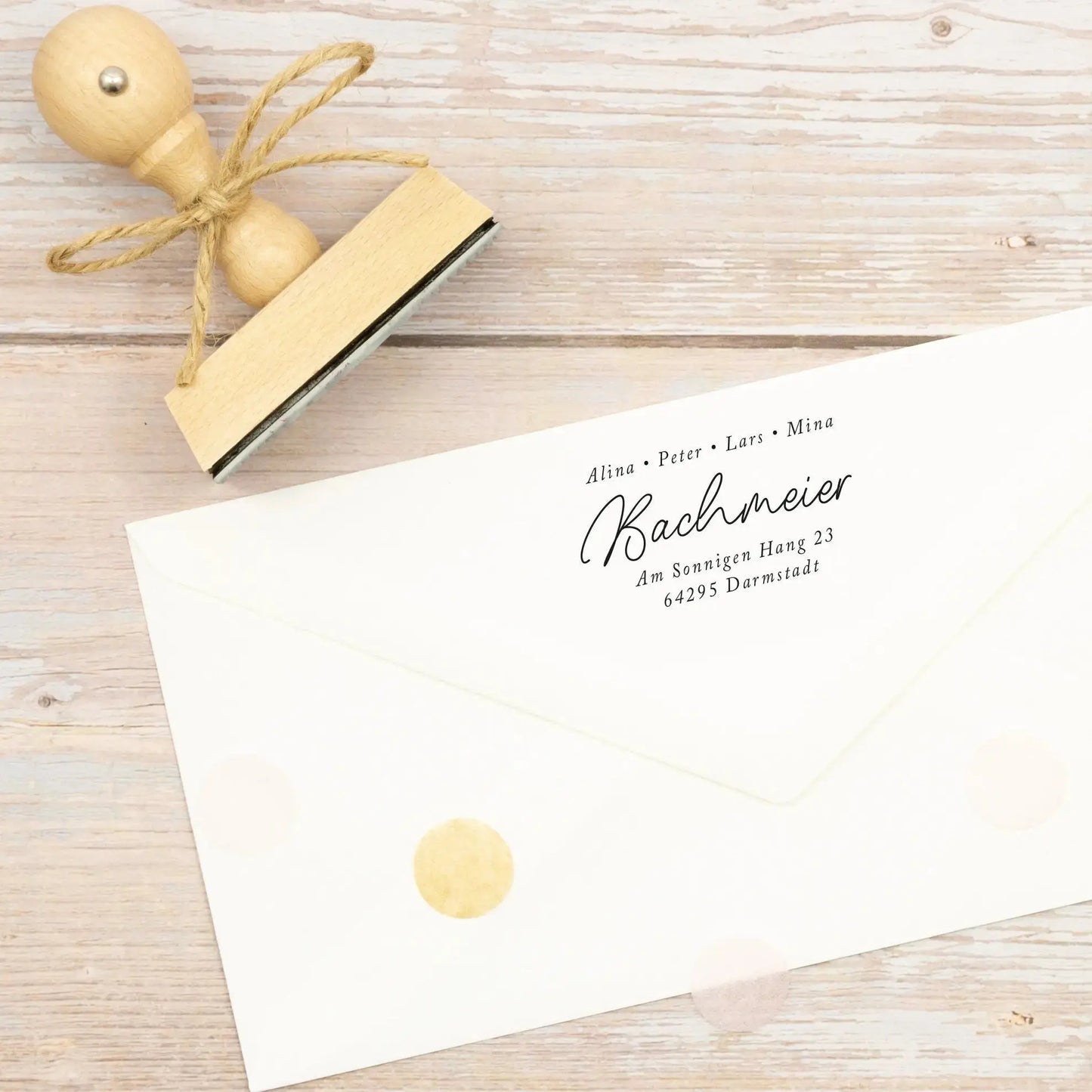 Personalisierter Adressstempel "Darmstadt" - IN LOVE WITH PAPER