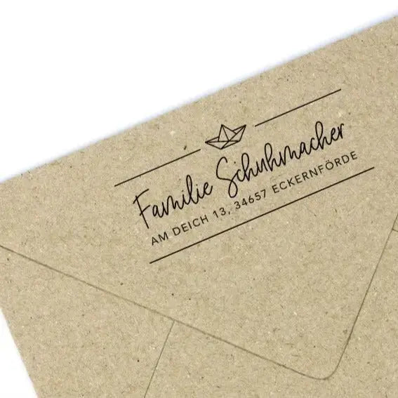 Personalisierter Adressstempel "Eckernförde" - IN LOVE WITH PAPER