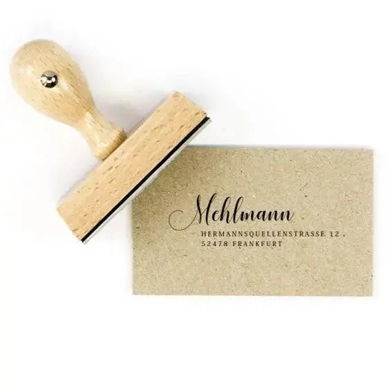 Personalisierter Adressstempel "Frankfurt" - IN LOVE WITH PAPER