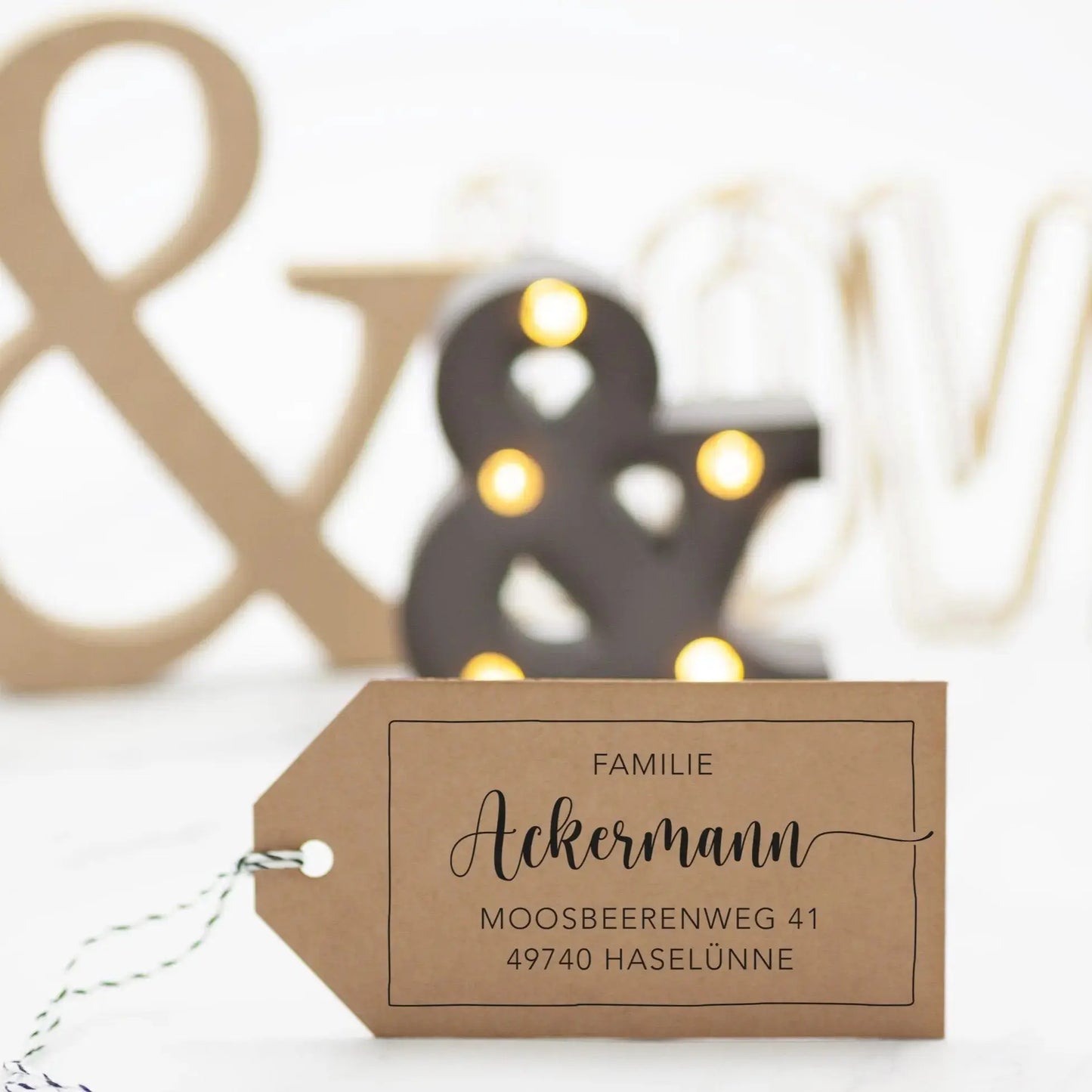 Personalisierter Adressstempel "Haselünne" - IN LOVE WITH PAPER