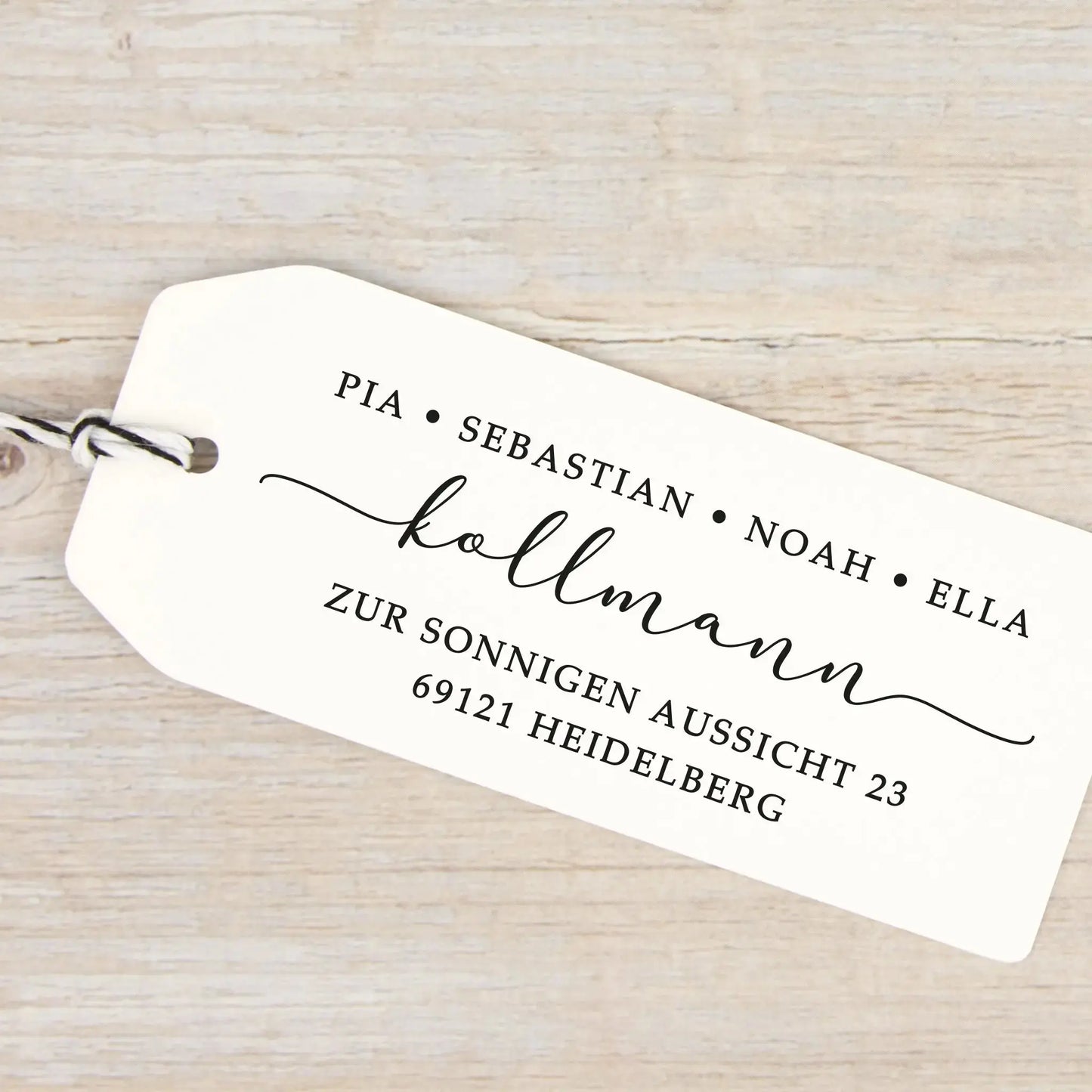 Personalisierter Adressstempel "Heidelberg" - IN LOVE WITH PAPER