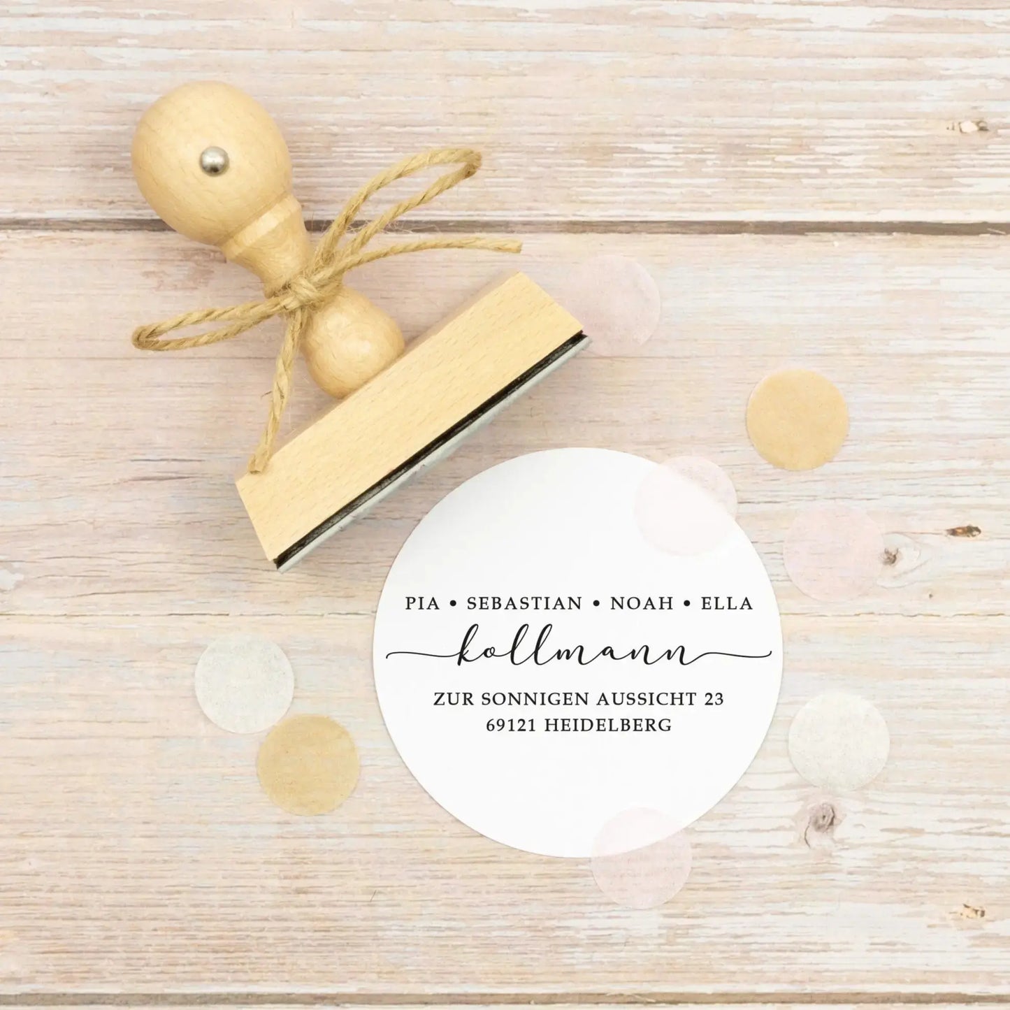 Personalisierter Adressstempel "Heidelberg" - IN LOVE WITH PAPER