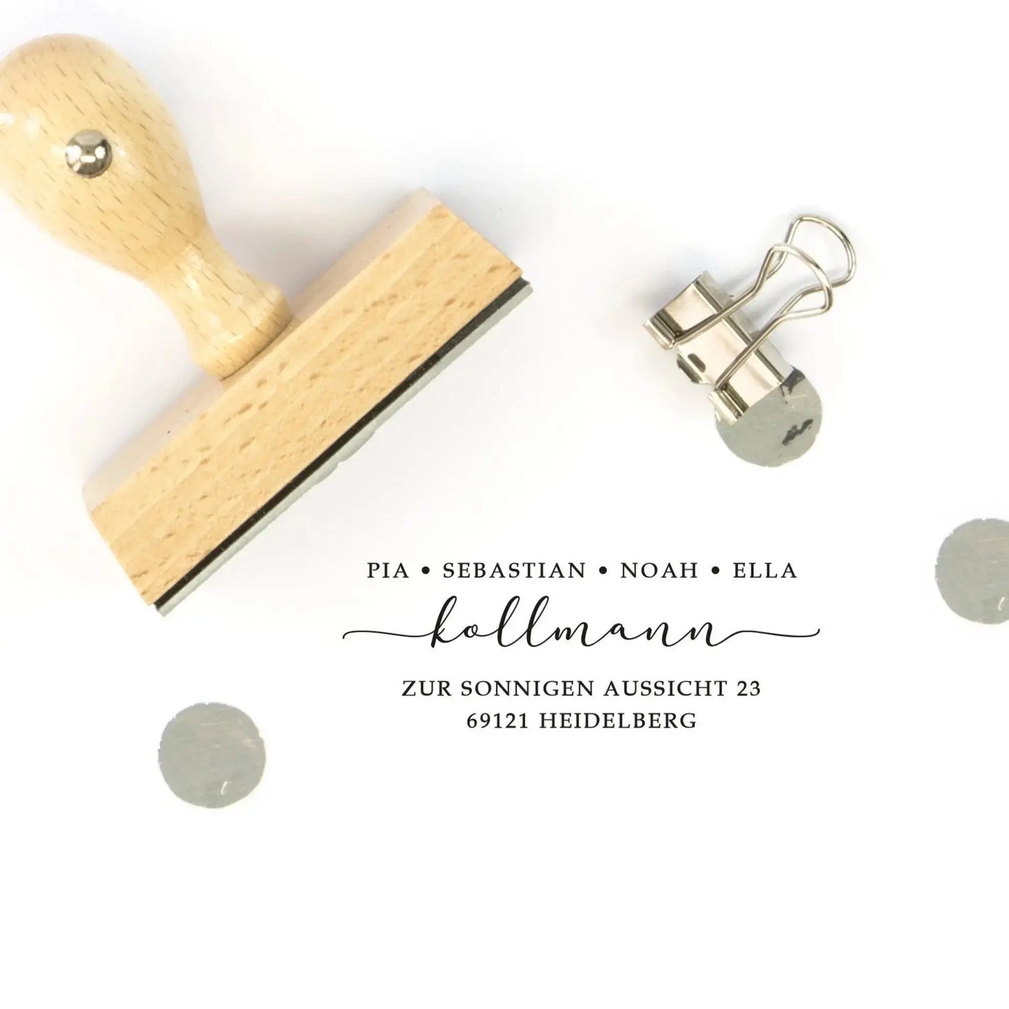 Personalisierter Adressstempel "Heidelberg" - IN LOVE WITH PAPER