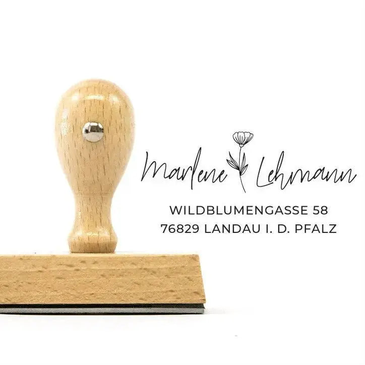 Personalisierter Adressstempel "Landau" - IN LOVE WITH PAPER