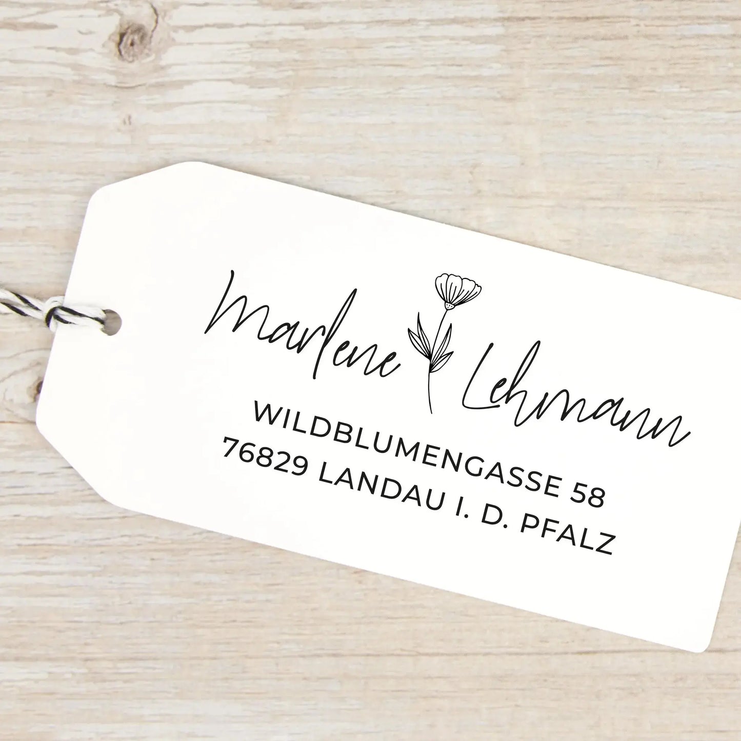 Personalisierter Adressstempel "Landau" - IN LOVE WITH PAPER