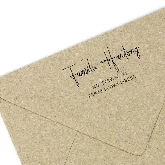 Personalisierter Adressstempel "Ludwigsburg" - IN LOVE WITH PAPER