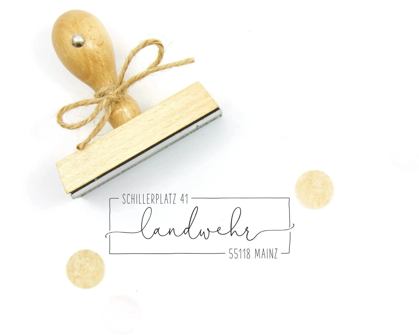 Personalisierter Adressstempel "Mainz" - IN LOVE WITH PAPER