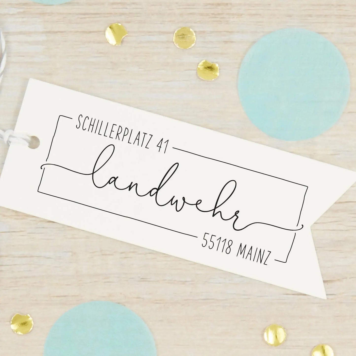 Personalisierter Adressstempel "Mainz" - IN LOVE WITH PAPER