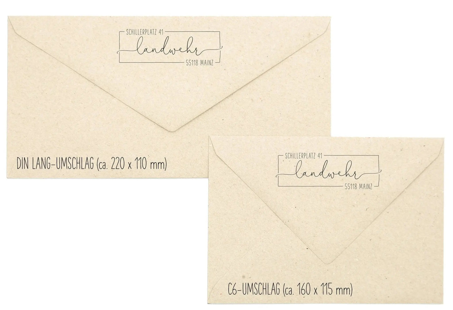 Personalisierter Adressstempel "Mainz" - IN LOVE WITH PAPER