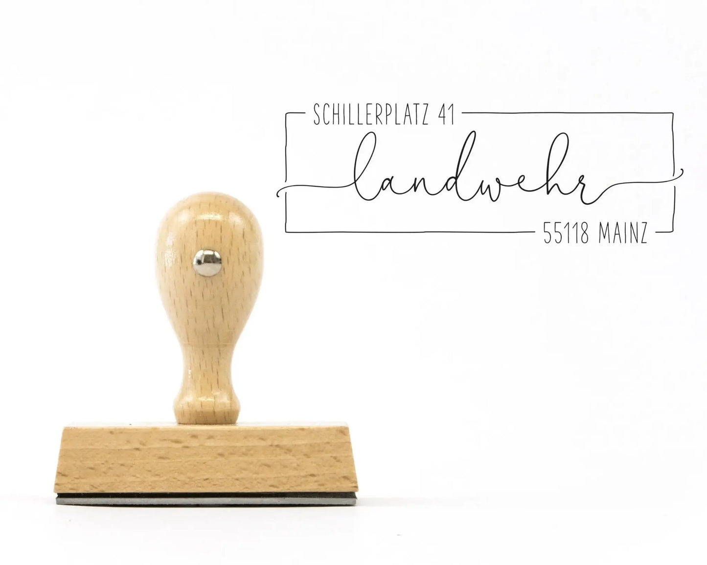 Personalisierter Adressstempel "Mainz" - IN LOVE WITH PAPER