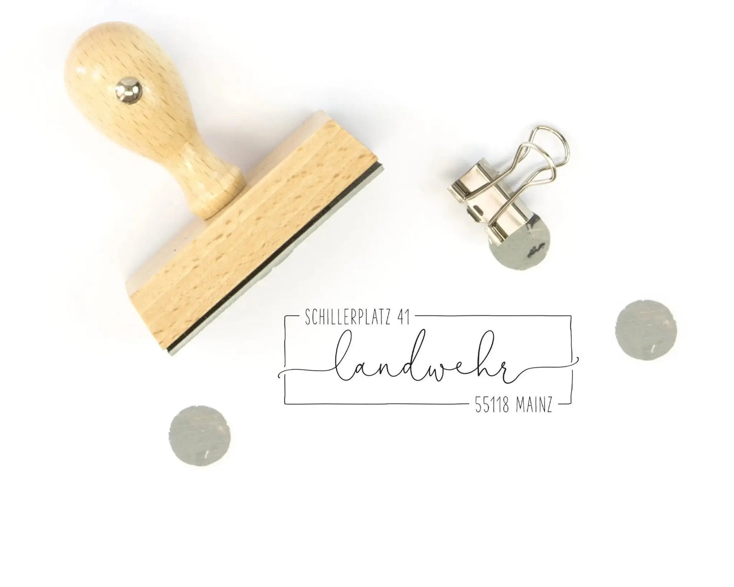 Personalisierter Adressstempel "Mainz" - IN LOVE WITH PAPER