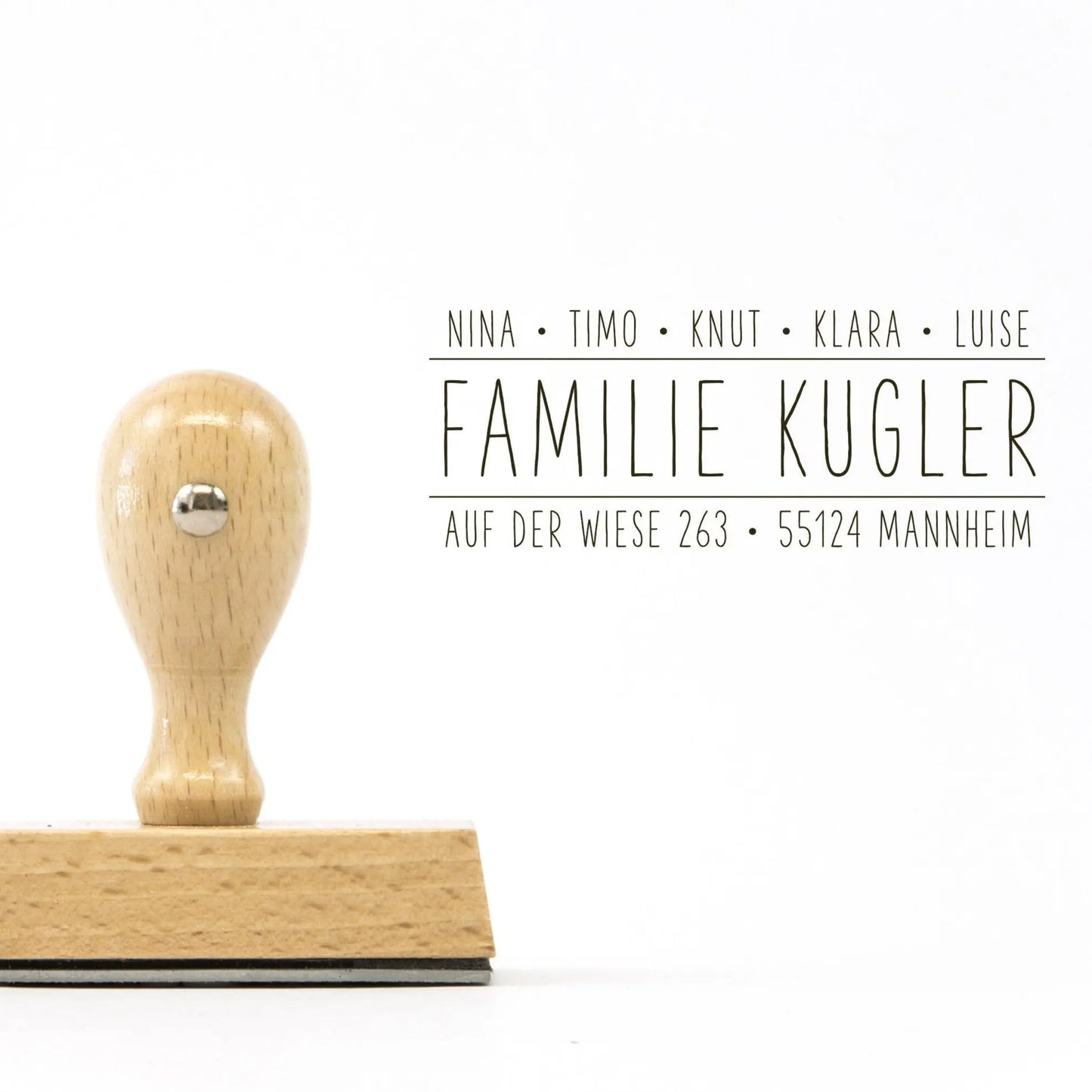 Personalisierter Adressstempel "Mannheim" - IN LOVE WITH PAPER
