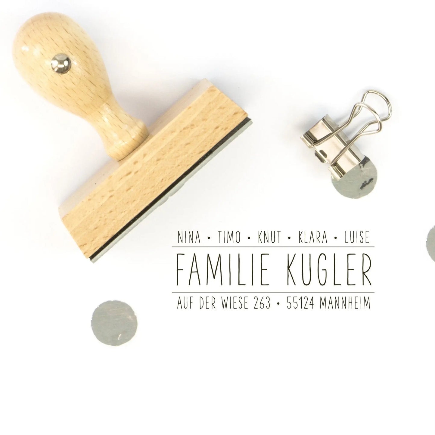 Personalisierter Adressstempel "Mannheim" - IN LOVE WITH PAPER