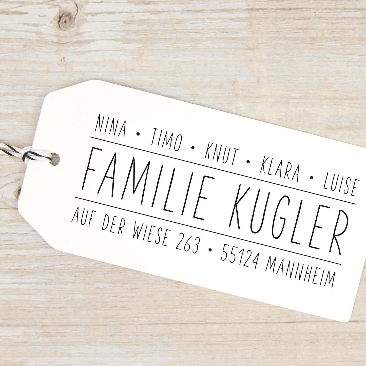 Personalisierter Adressstempel "Mannheim" - IN LOVE WITH PAPER