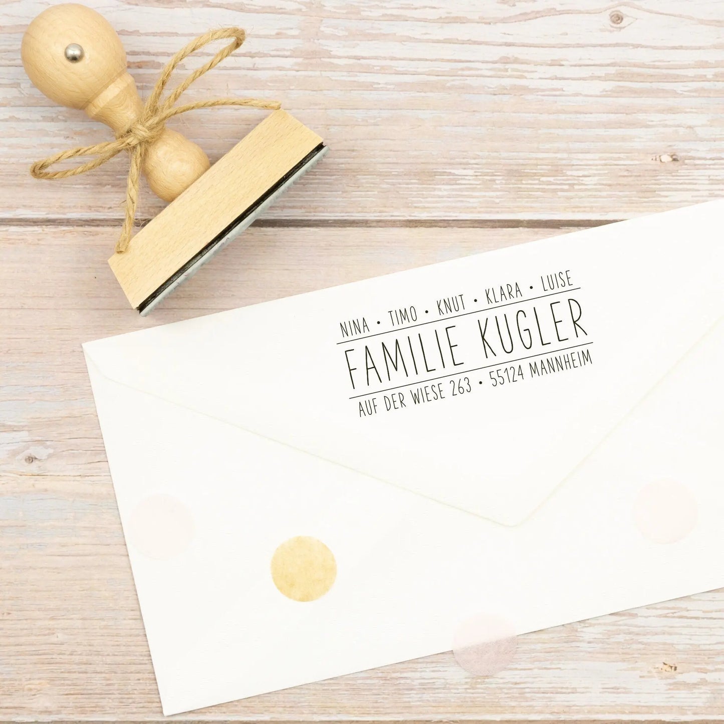 Personalisierter Adressstempel "Mannheim" - IN LOVE WITH PAPER