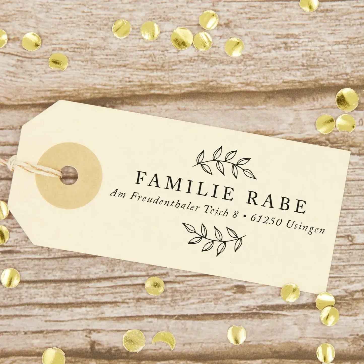 Personalisierter Adressstempel "Usingen" - IN LOVE WITH PAPER