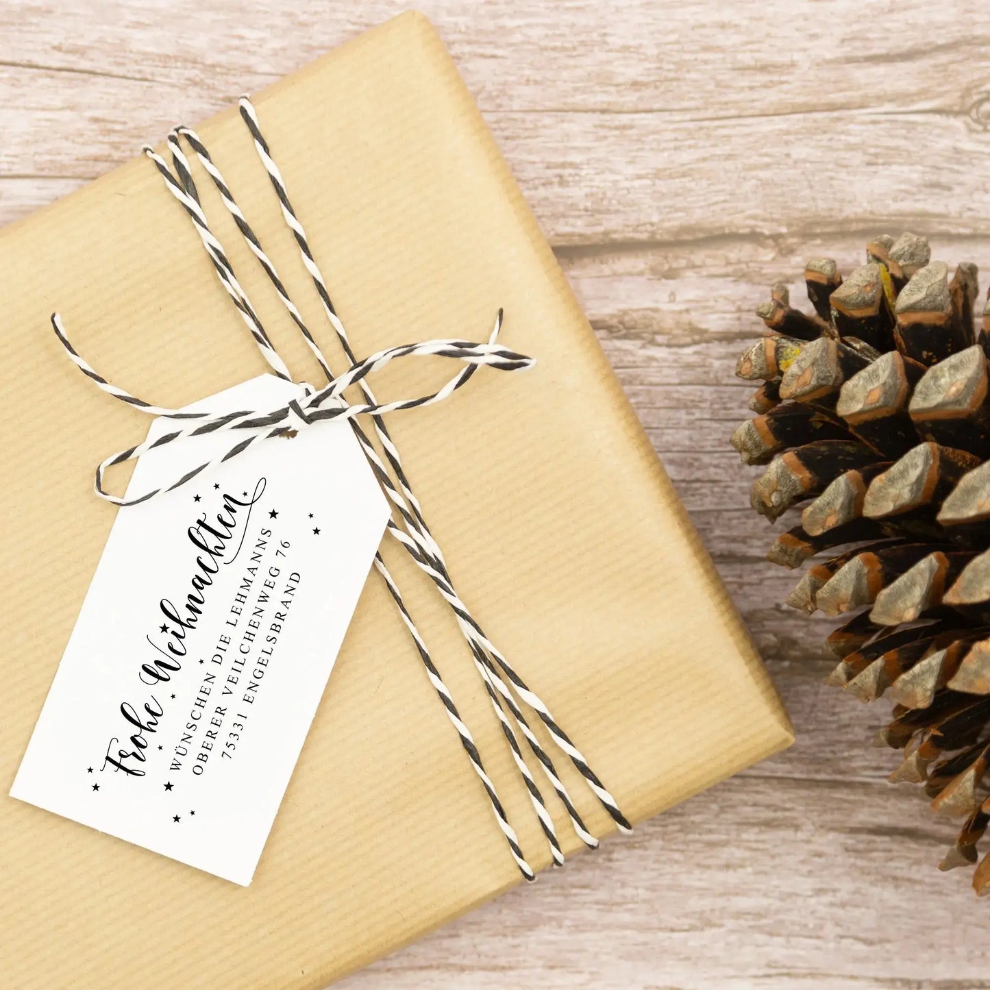 Personalisierter Weihnachtsstempel "Familienstern" - IN LOVE WITH PAPER