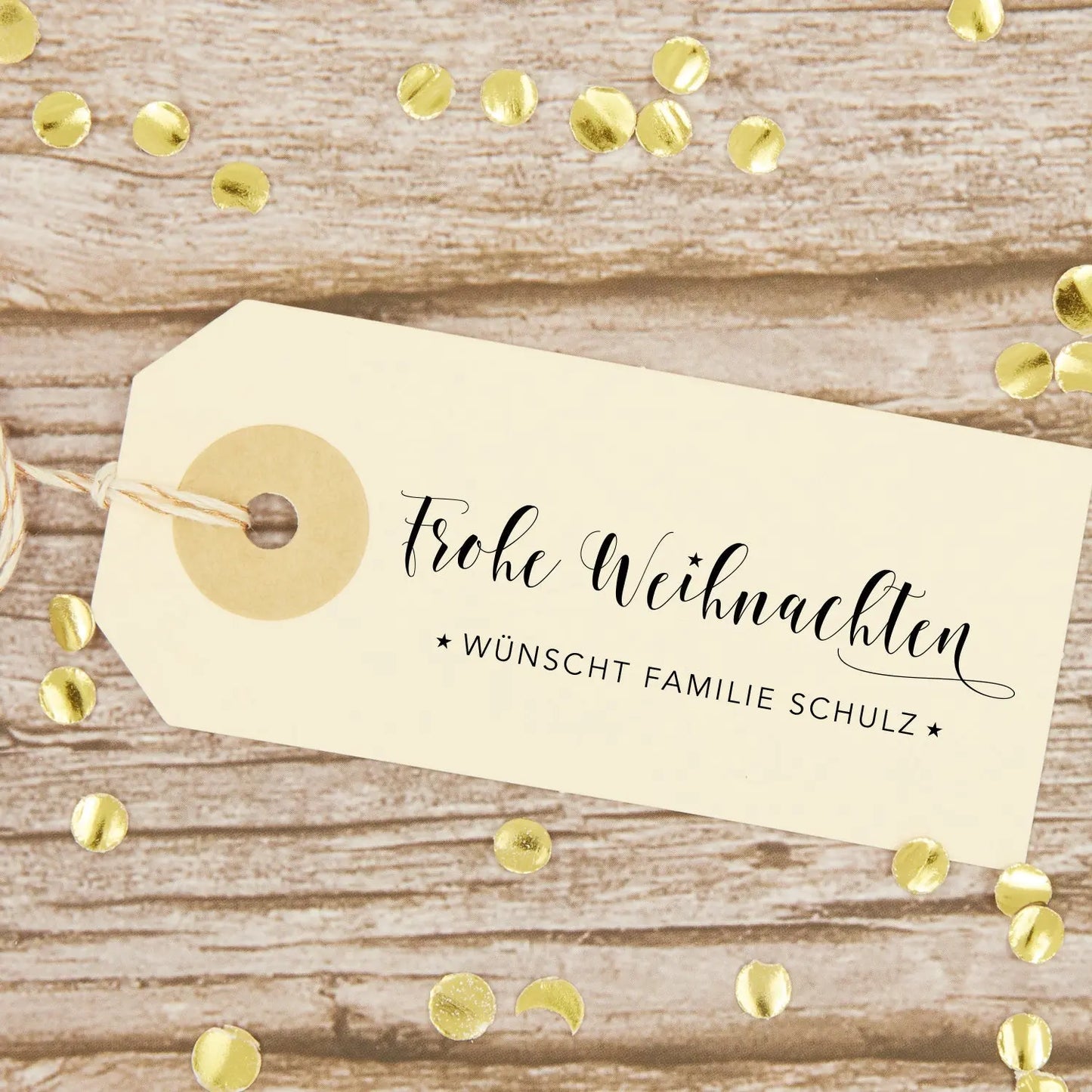 Personalisierter Weihnachtsstempel "Weihnachtsgruß" - IN LOVE WITH PAPER