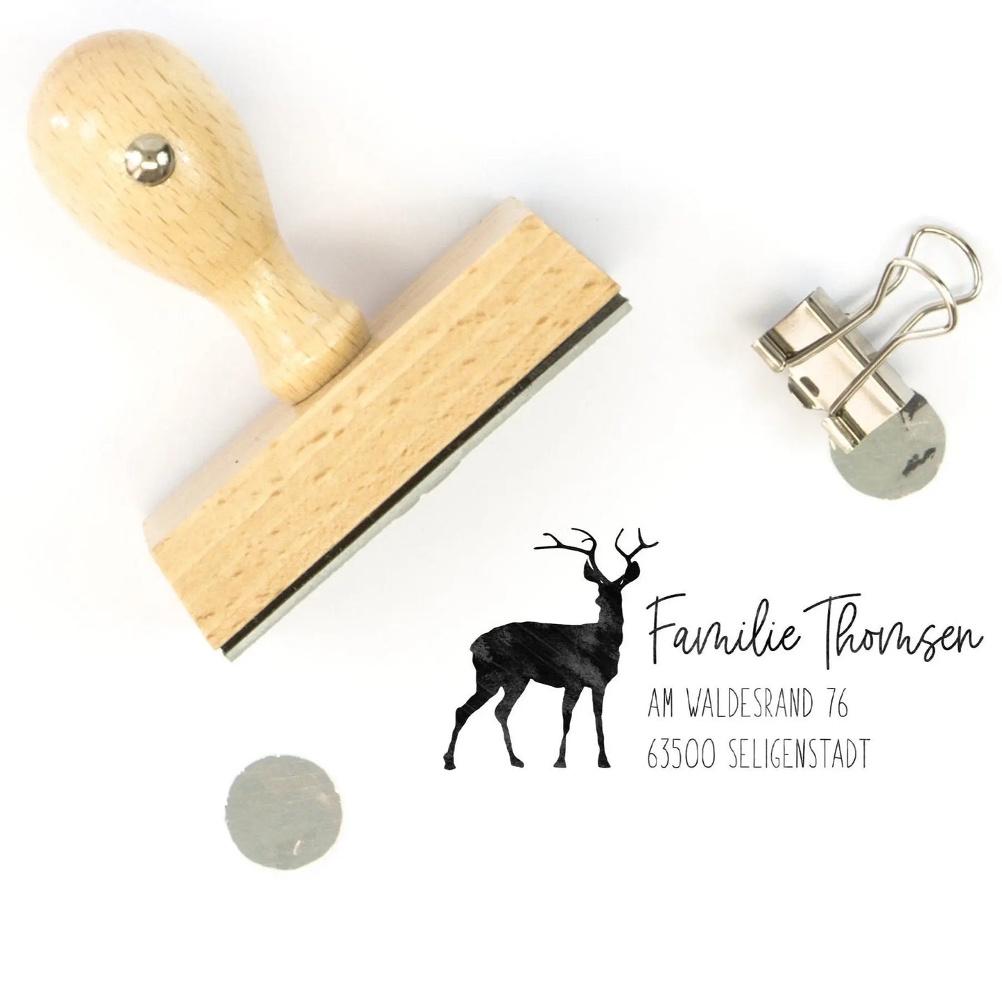 Personalisierter Weihnachtsstempel "Wildtier" - IN LOVE WITH PAPER