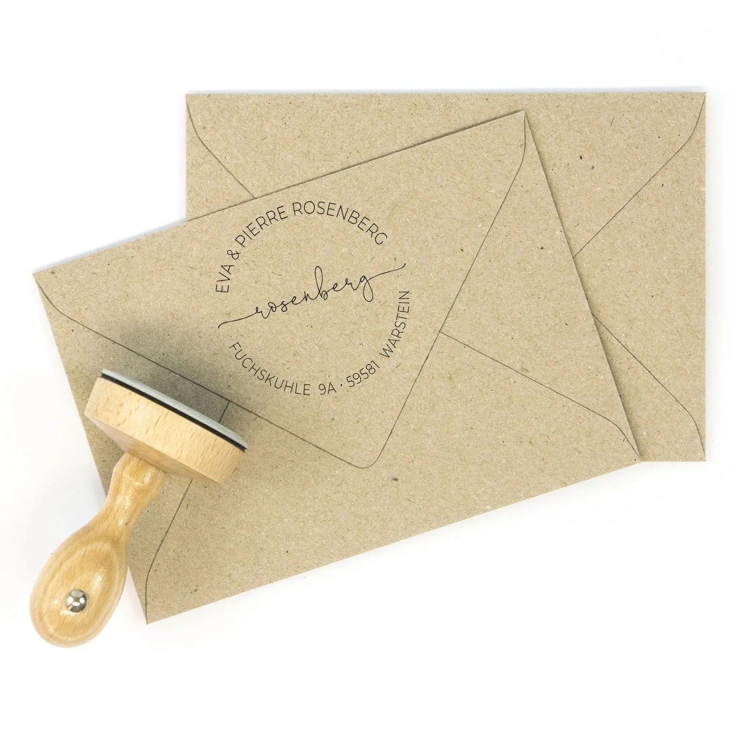 Runder Adressstempel "Warstein" - IN LOVE WITH PAPER