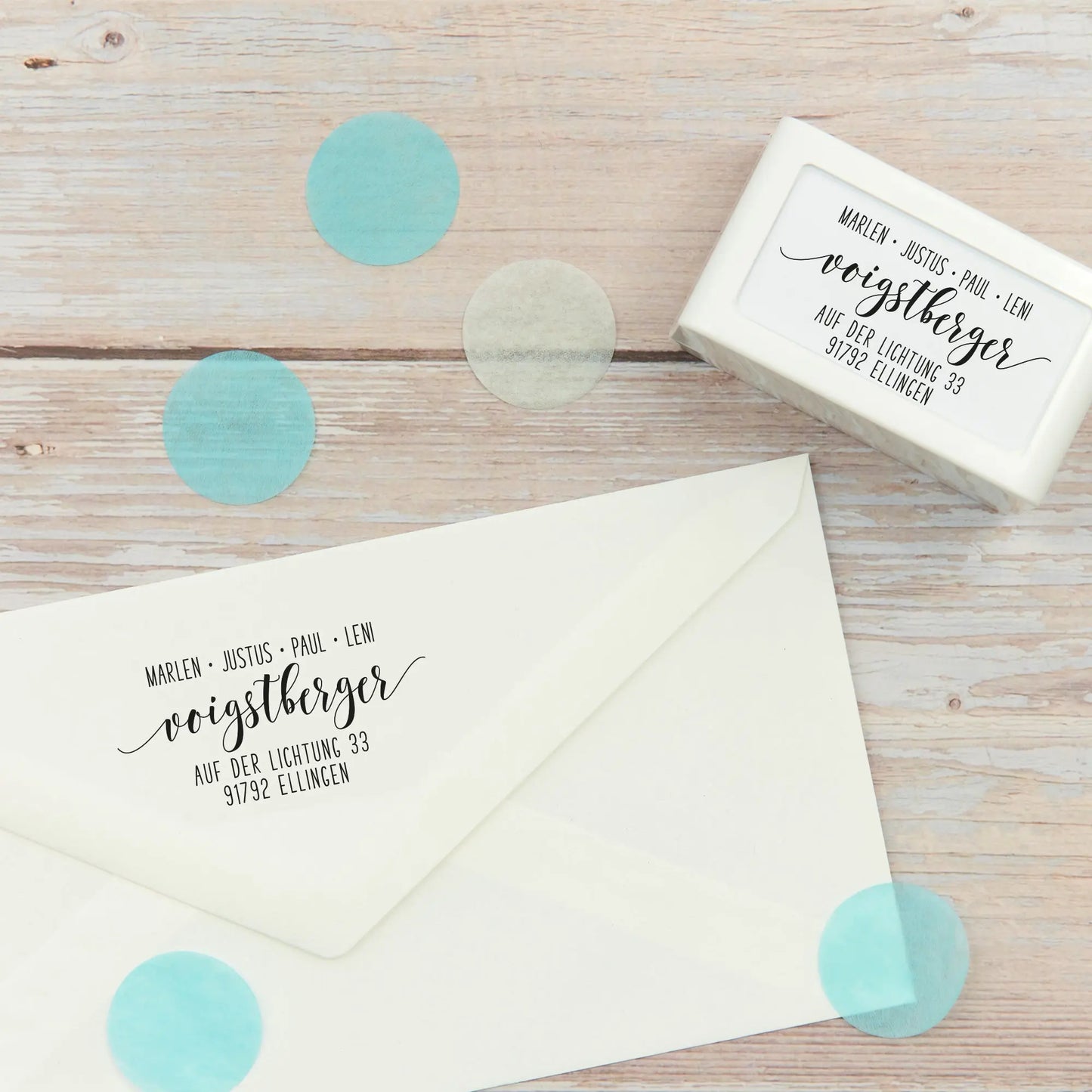 Selbstfärbestempel "Ellingen" (Flash-Stempel)