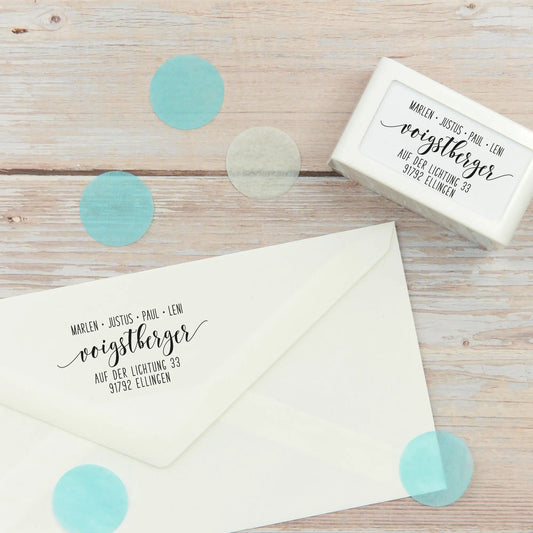 Selbstfärbestempel "Ellingen" (Flash-Stempel)