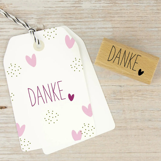 Stempel DANKE mit Herz