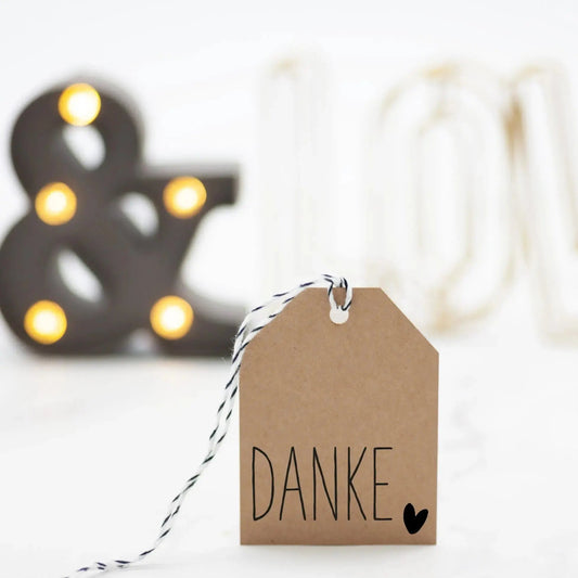 Stempel DANKE mit Herz - IN LOVE WITH PAPER