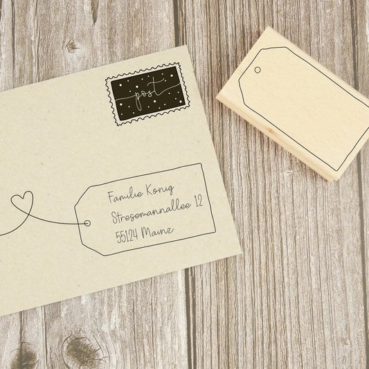 Stempel Etikett - IN LOVE WITH PAPER