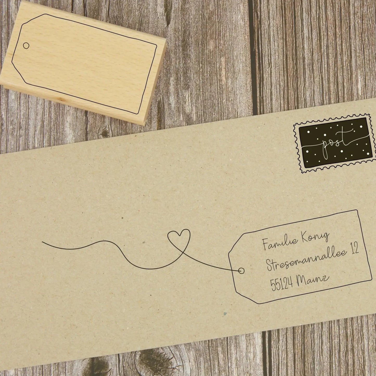 Stempel Etikett - IN LOVE WITH PAPER