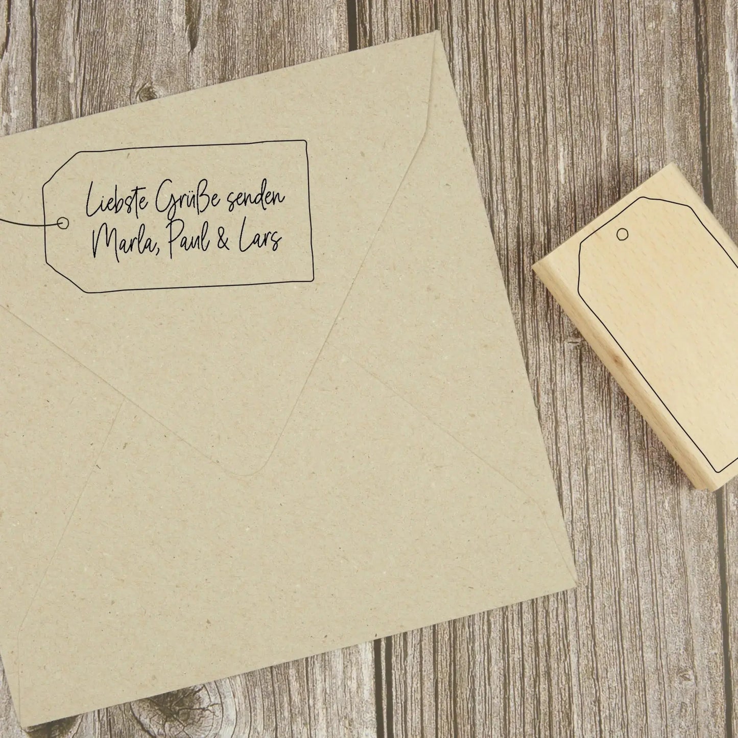 Stempel Etikett - IN LOVE WITH PAPER