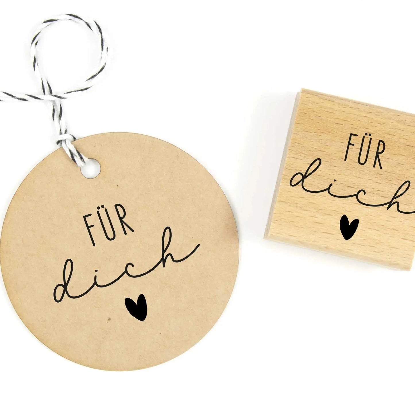 Stempel "Für dich" mit Herz - IN LOVE WITH PAPER