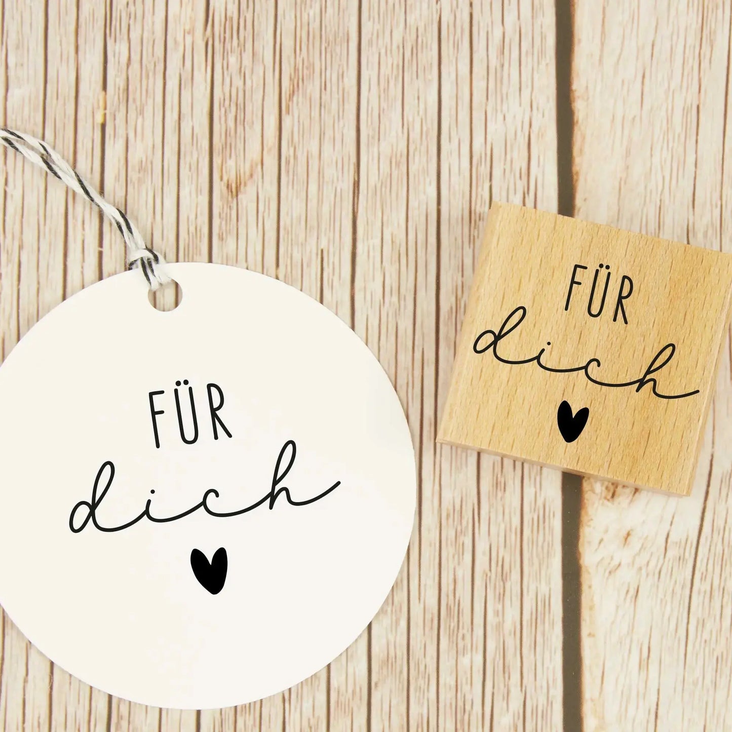 Stempel "Für dich" mit Herz - IN LOVE WITH PAPER