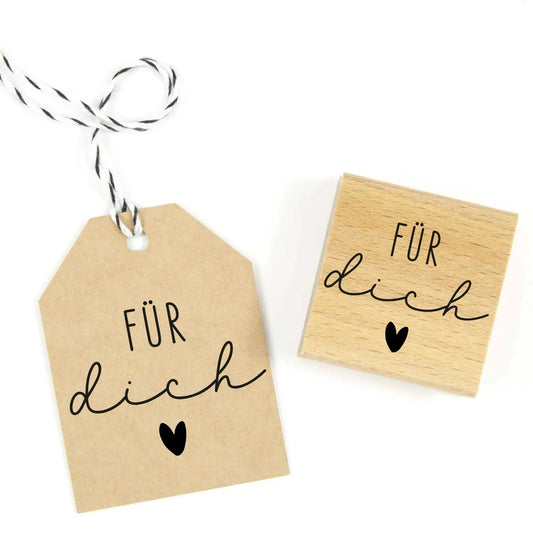 Stempel "Für dich" mit Herz - IN LOVE WITH PAPER
