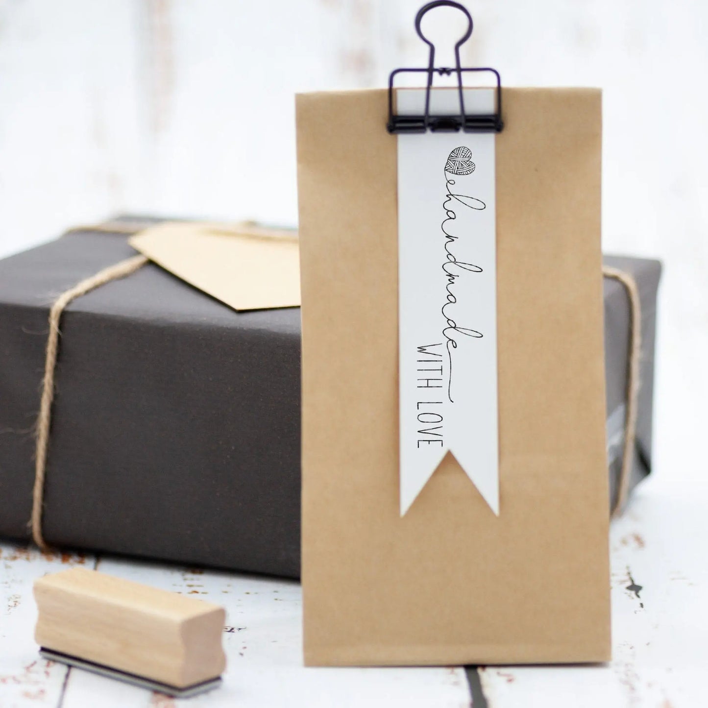 Stempel "handmade WITH LOVE" - IN LOVE WITH PAPER