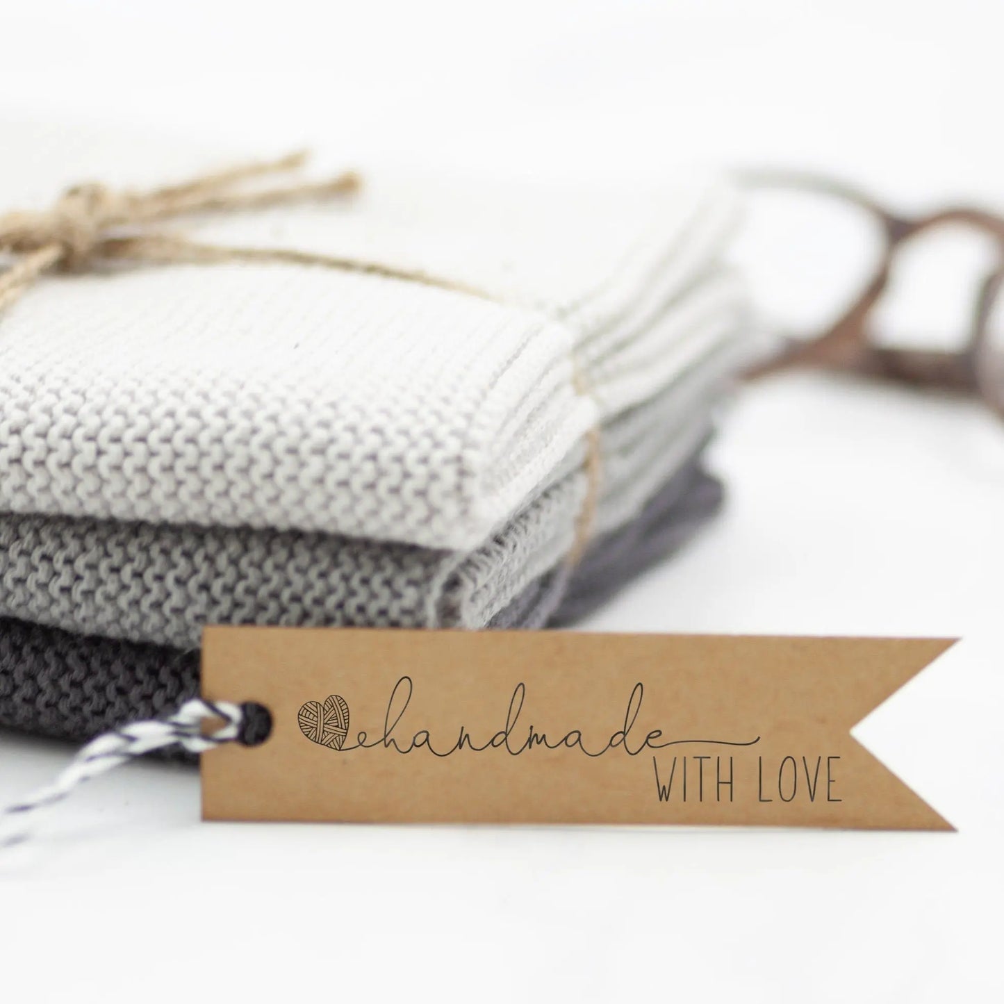 Stempel "handmade WITH LOVE" - IN LOVE WITH PAPER