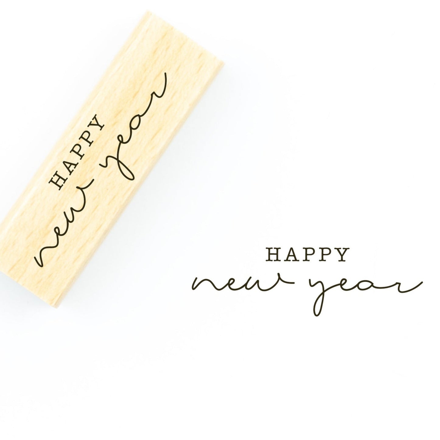 Stempel "Happy new year" - IN LOVE WITH PAPER