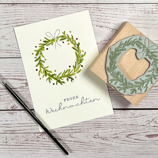 Stempel "Weihnachtskranz" groß - IN LOVE WITH PAPER