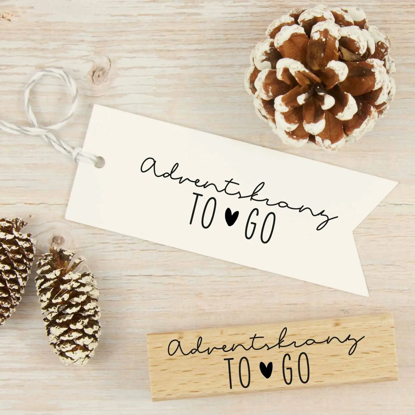 Weihnachtsstempel "Adventskranz To Go" - IN LOVE WITH PAPER