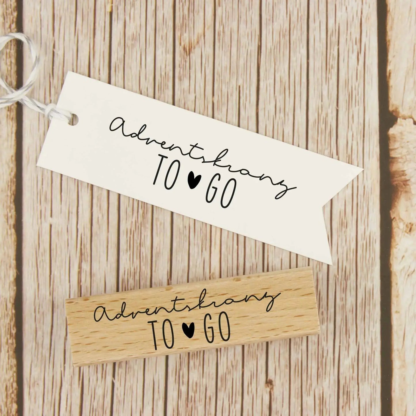 Weihnachtsstempel "Adventskranz To Go" - IN LOVE WITH PAPER