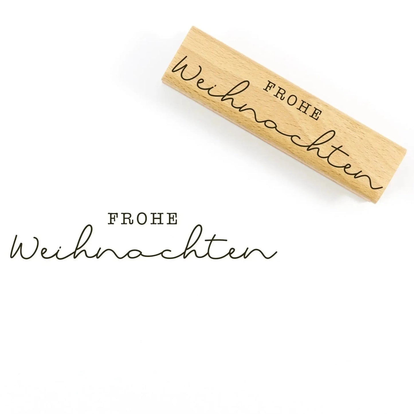 Weihnachtsstempel "Frohe Weihnachten", groß (WS08) - IN LOVE WITH PAPER