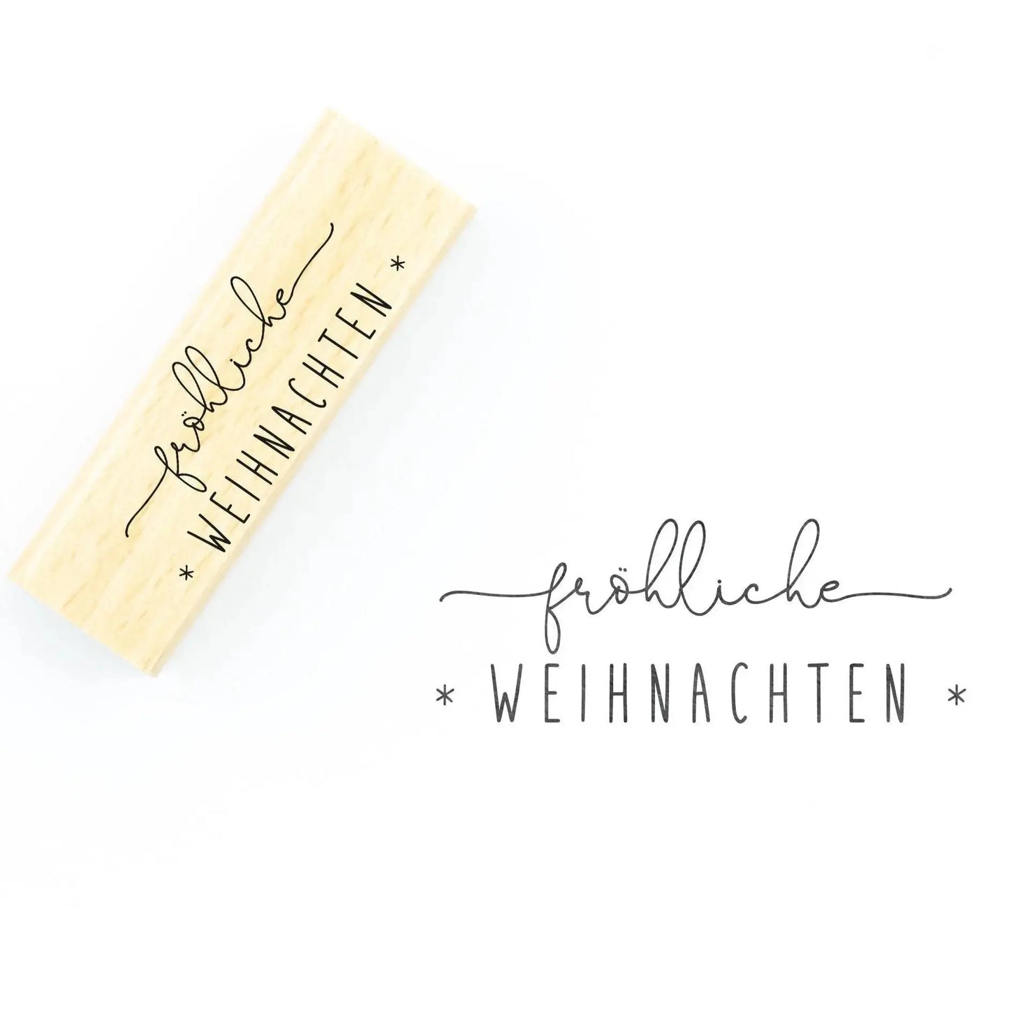 Weihnachtsstempel "Fröhliche Weihnachten" - IN LOVE WITH PAPER