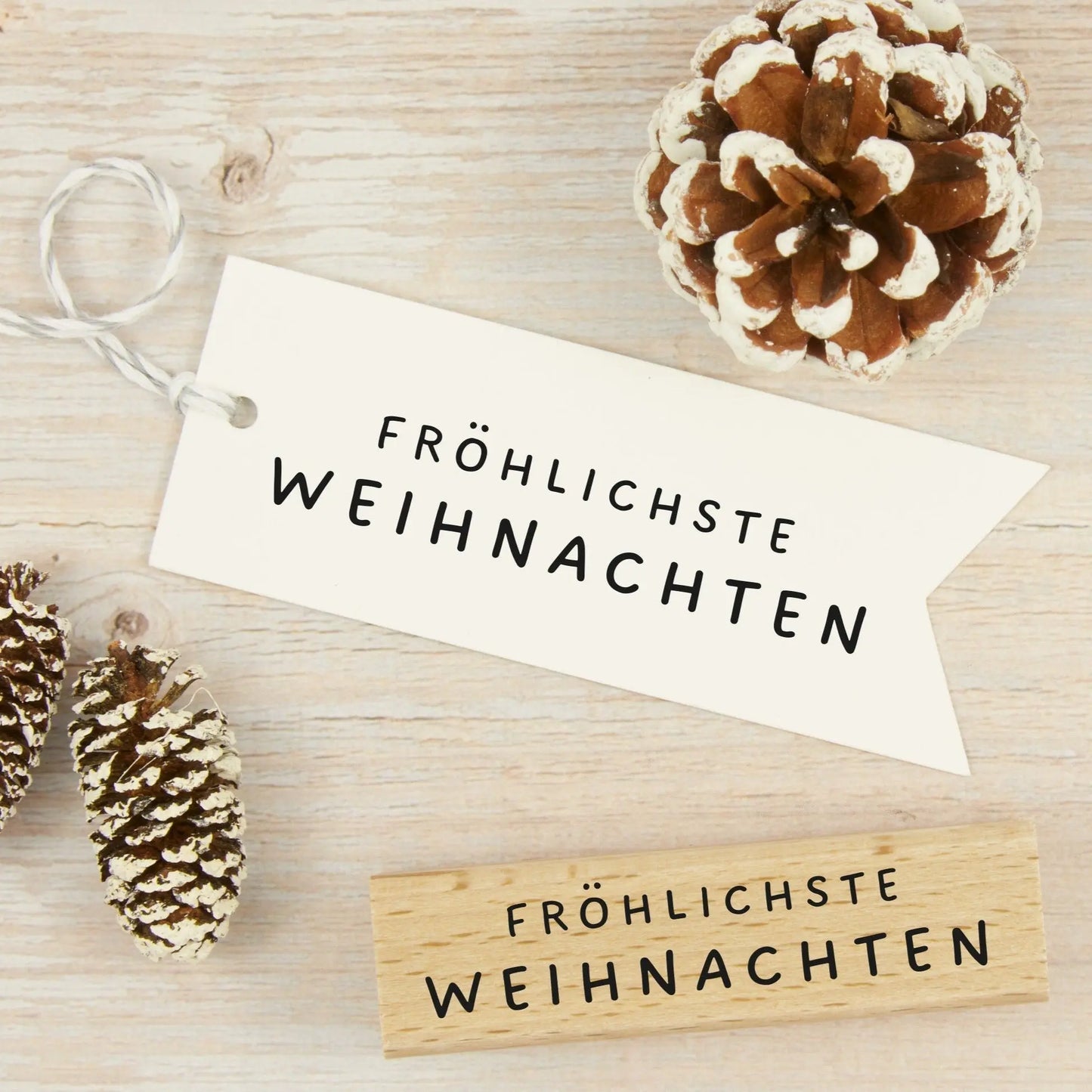 Weihnachtsstempel "Fröhlichste Weihnachten" - IN LOVE WITH PAPER