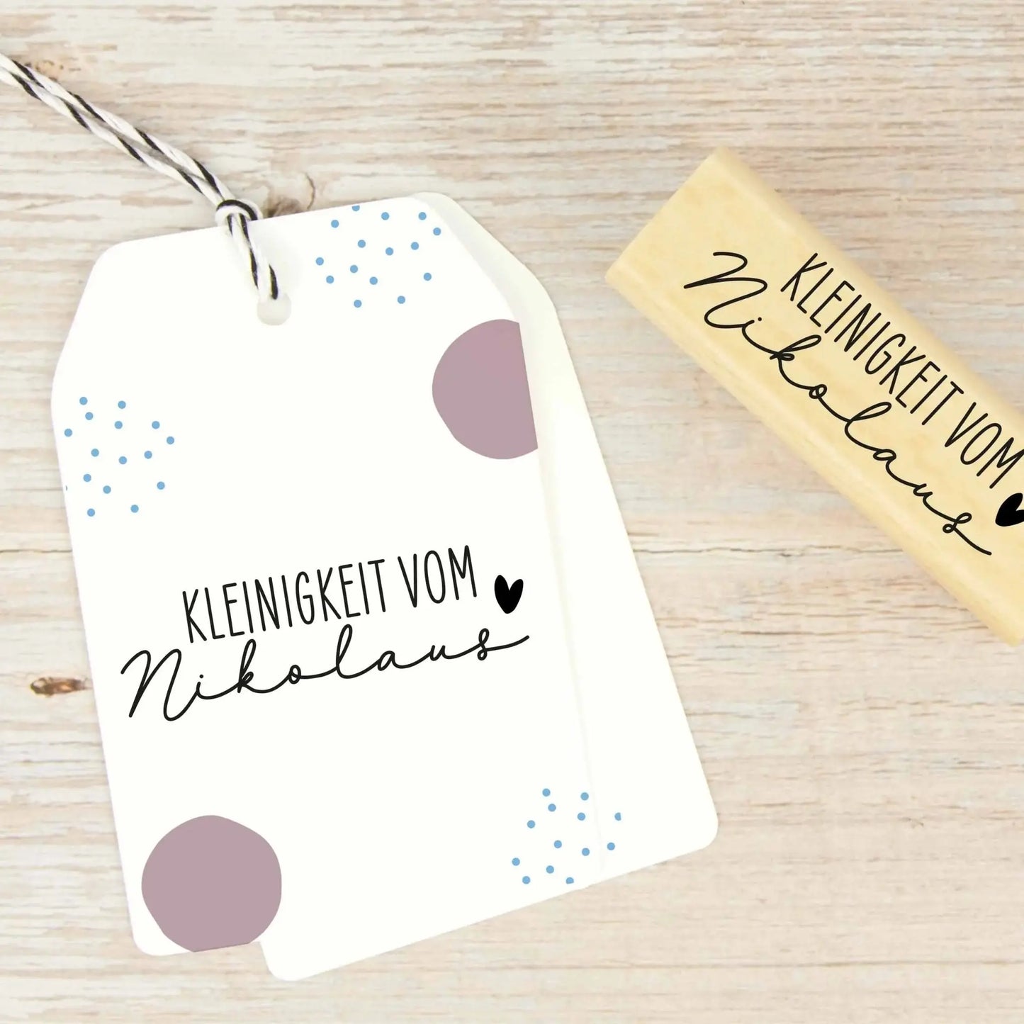 Weihnachtsstempel "Kleinigkeit vom Nikolaus" - IN LOVE WITH PAPER