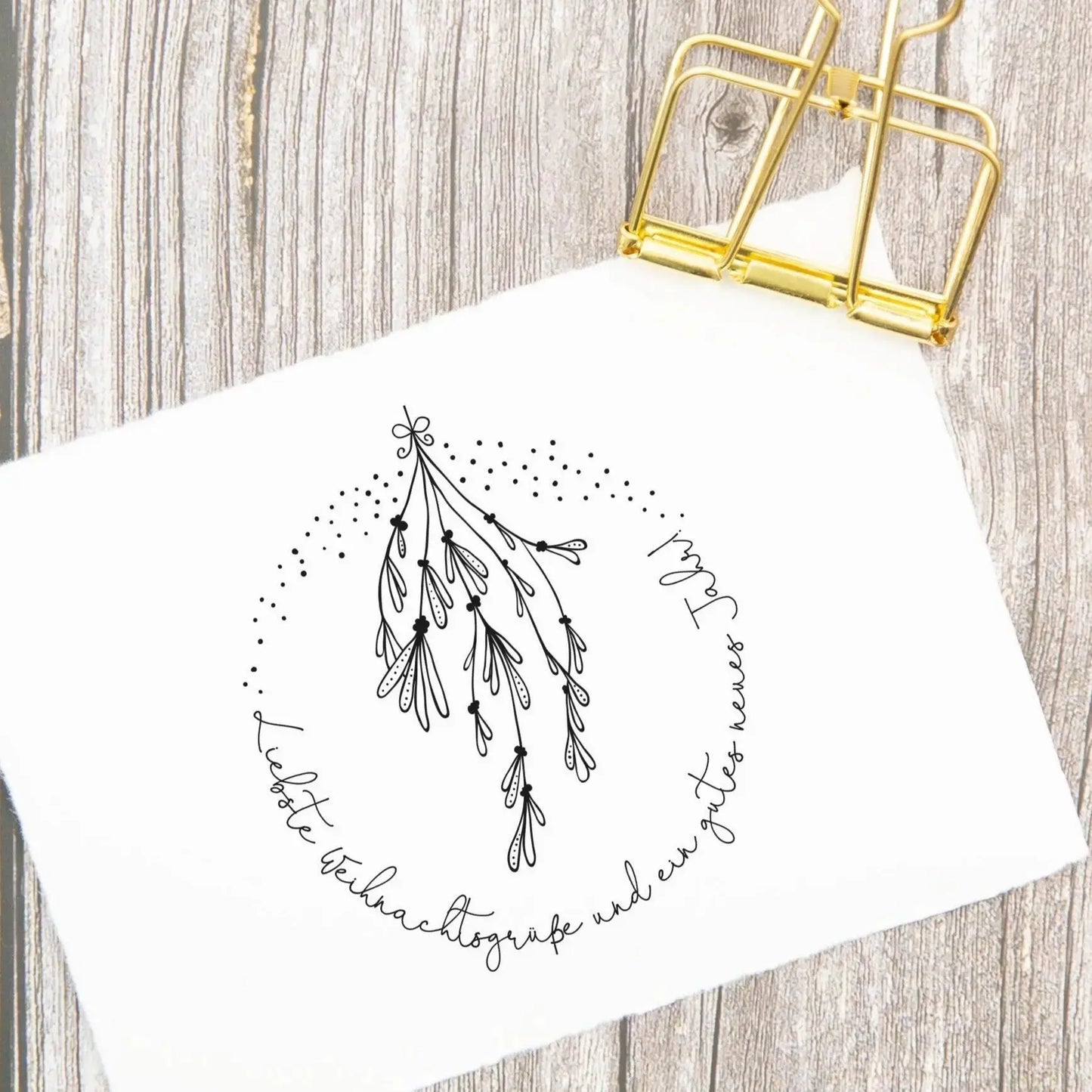 Weihnachtsstempel "Mistelzauber" - IN LOVE WITH PAPER