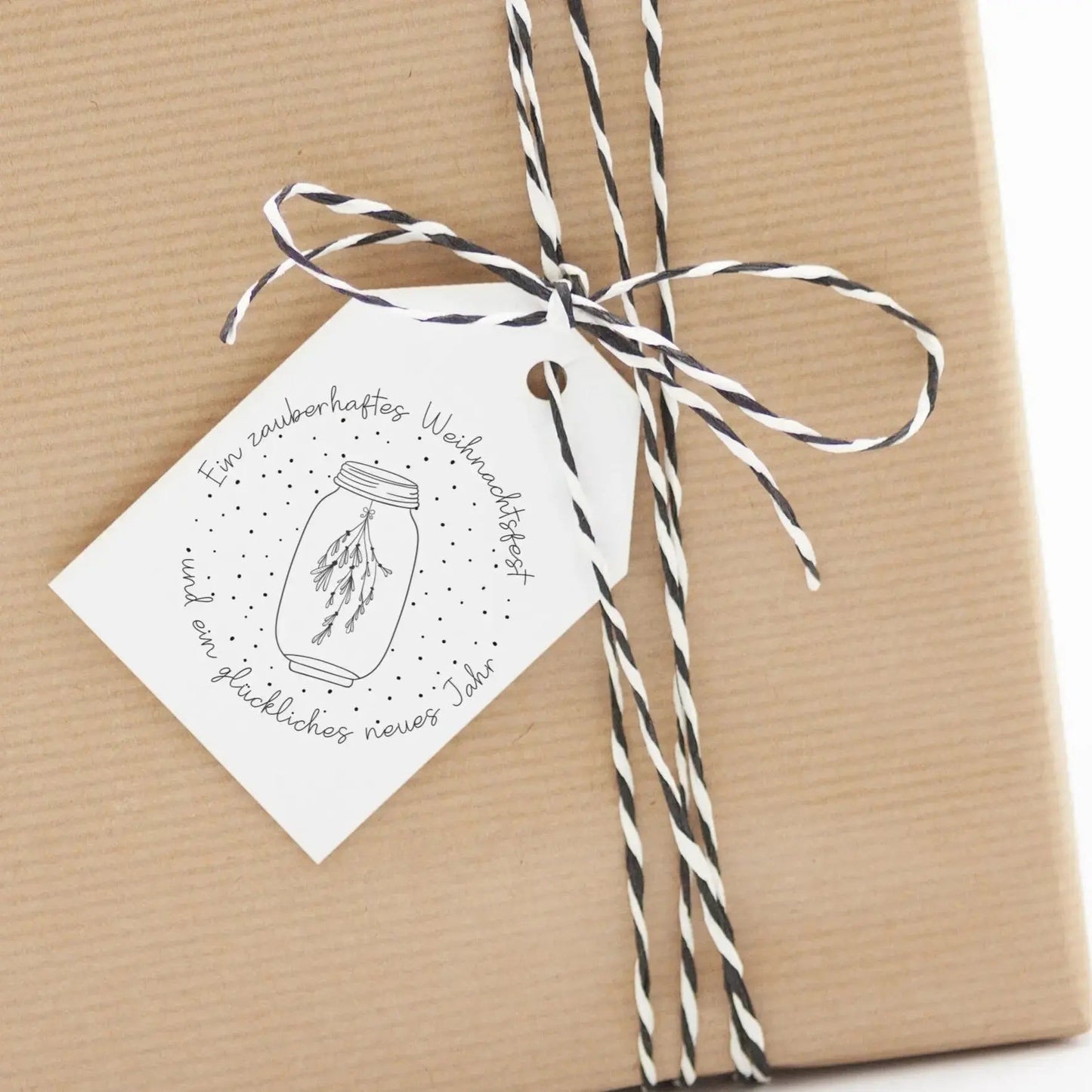 Weihnachtsstempel Mistelzweig im Einmachglas - IN LOVE WITH PAPER