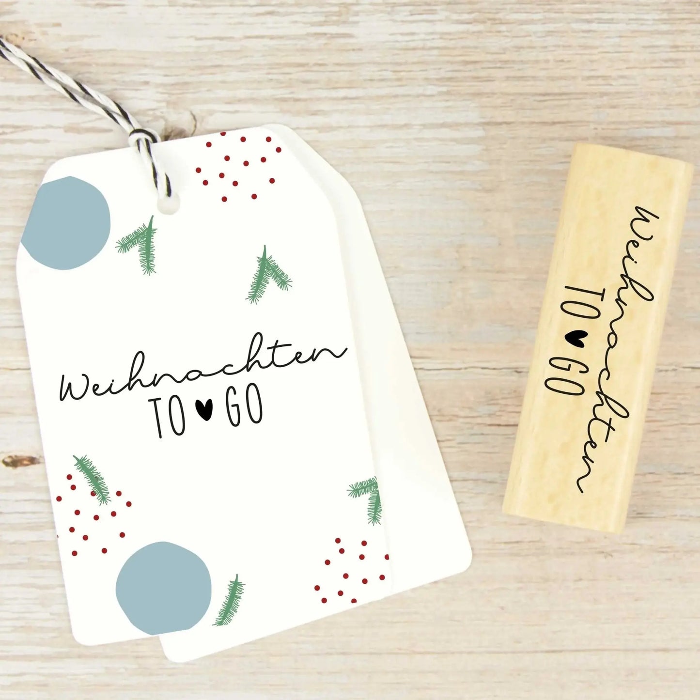 Weihnachtsstempel "Weihnachten To Go" (M065) - IN LOVE WITH PAPER