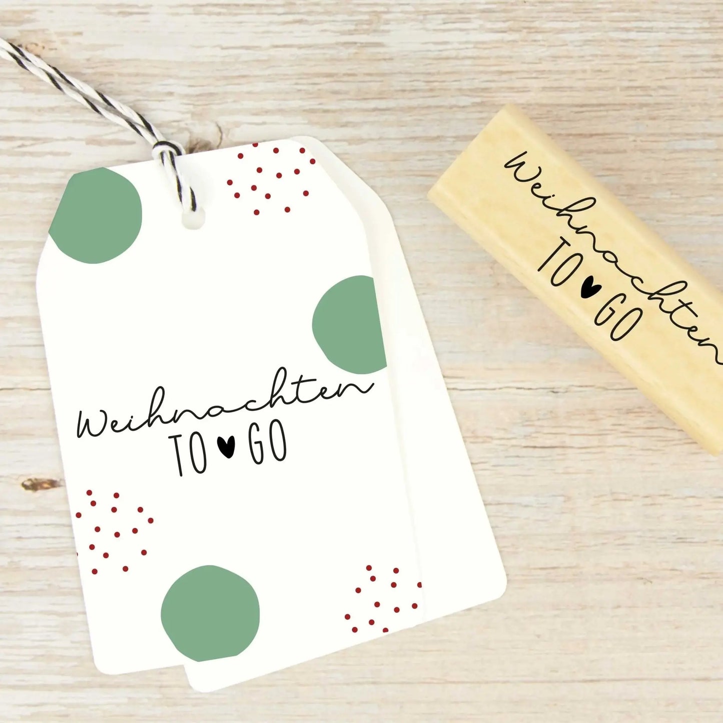 Weihnachtsstempel "Weihnachten To Go" (M065) - IN LOVE WITH PAPER
