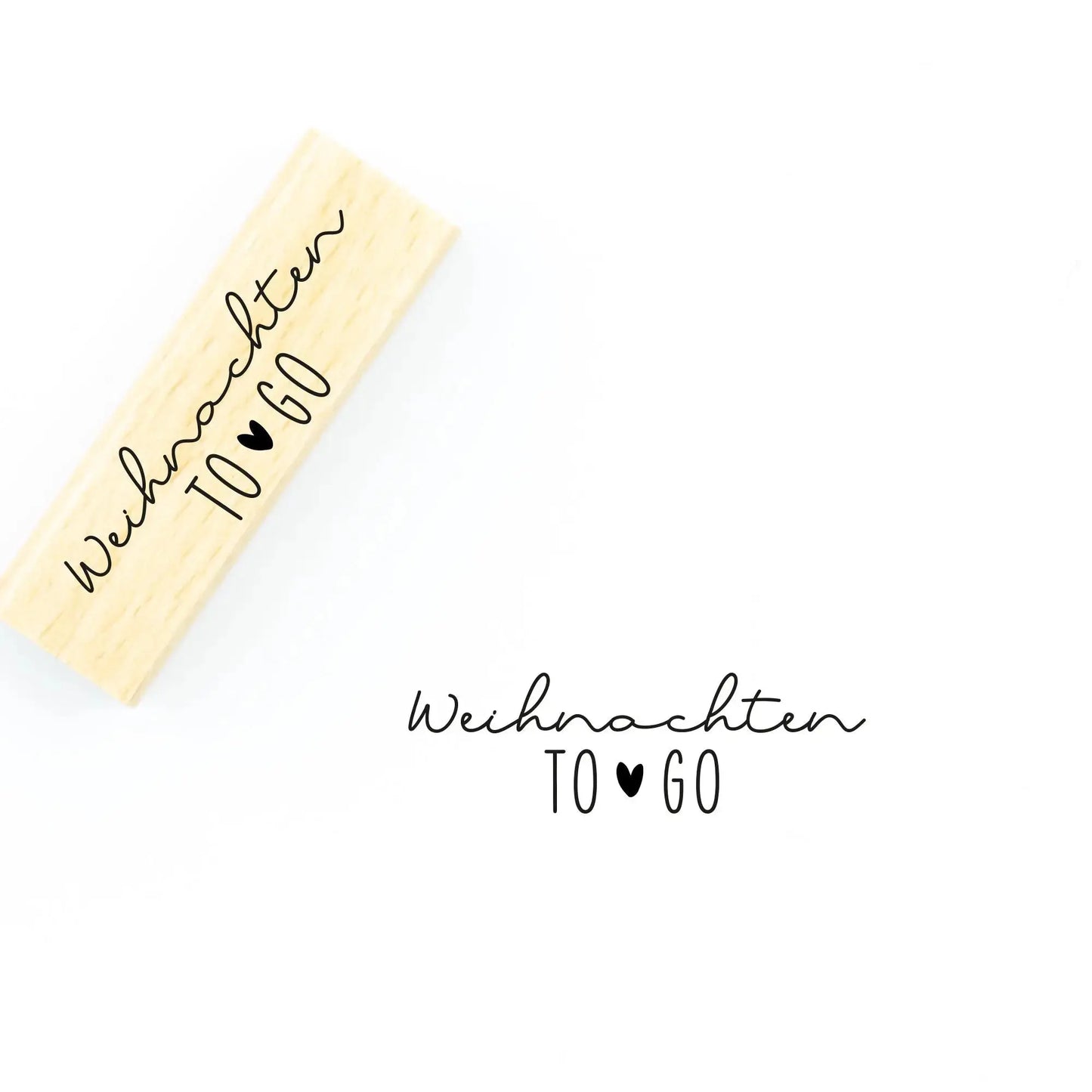 Weihnachtsstempel "Weihnachten To Go" (M065) - IN LOVE WITH PAPER